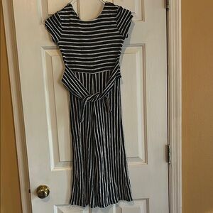 Striped Black and White Dress